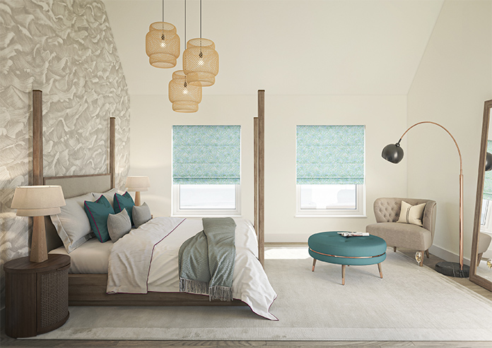 Goa, Celeste Blue - Twist&Fit Roman Blind - Image 8